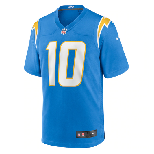 Justin Herbert 10 Player Los Angeles Chargers Game Jersey 2023/24 - Powder Blue