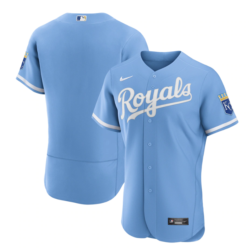 Kansas City Royals Unisex 2022 Alternate Custom Jersey - Light Blue - Champions Jerseys