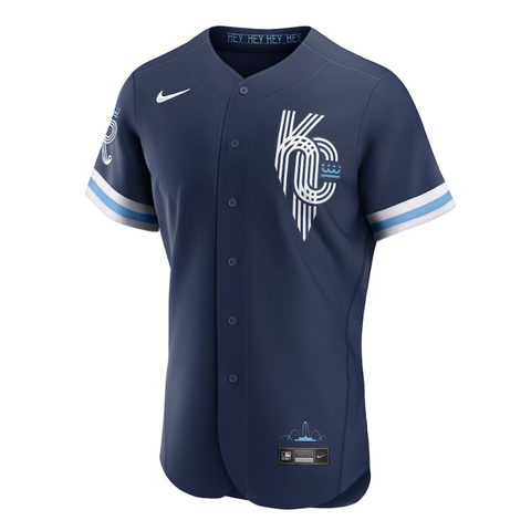 Kansas City Royals Unisex 2023 City Connect Custom Jersey - Navy - Champions Jerseys