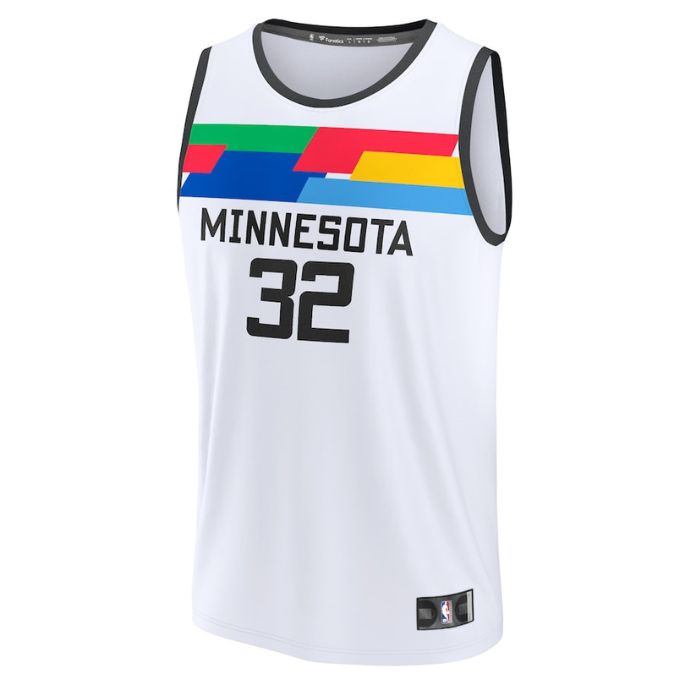 Karl-Anthony Towns Minnesota Timberwolves Unisex 2022/23 Fastbreak Jersey - City Edition - White - Champions Jerseys