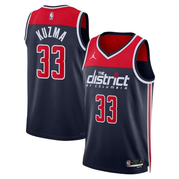 Kyle Kuzma Washington Wizards Unisex 2022/23 Statement Edition Swingman Jersey - Navy - Champions Jerseys