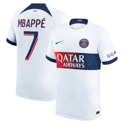 Kylian Mbappe Paris Saint-Germain 2023/24 Player Jersey - White