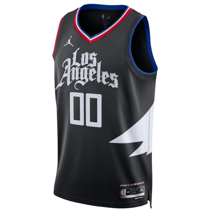 LA Clippers Unisex 2022/23 Swingman Custom Jersey - Statement Edition - Black - Champions Jerseys