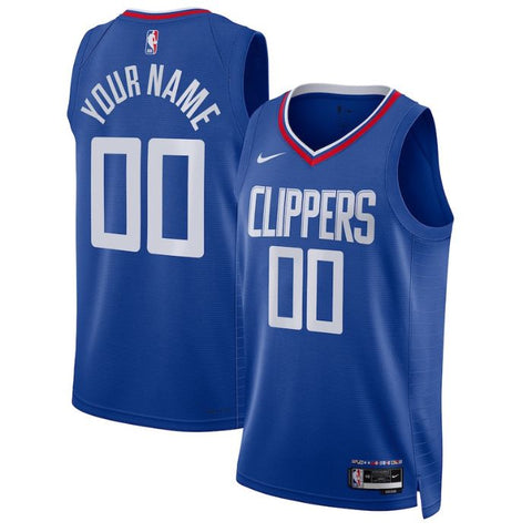 LA Clippers Unisex 2022/23 Swingman Custom Pro Official Jersey Royal - Icon Edition - Champions Jerseys