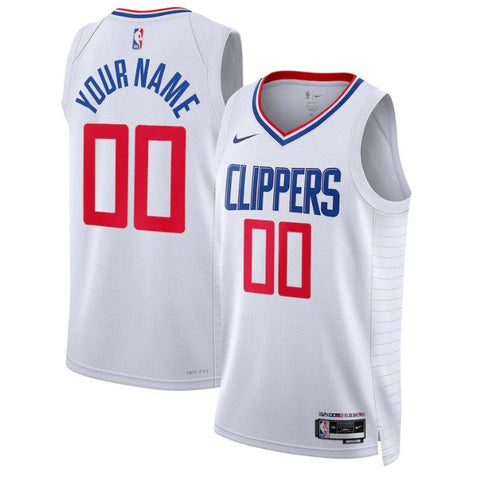 LA Clippers Unisex 2022/23 Swingman Custom Pro Official Jersey White - Association Edition - Champions Jerseys