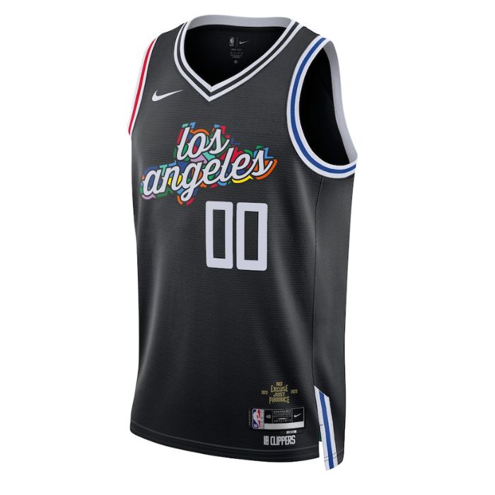 LA Clippers Unisex 2022/23 Swingman Customized Pro Jersey  - City Edition - Black - Champions Jerseys