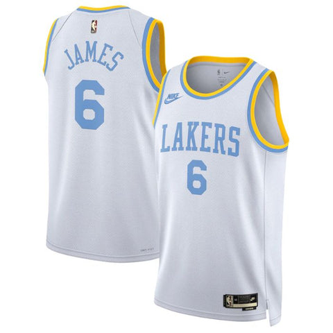 LeBron James Los Angeles Lakers 2022/23 Swingman Jersey White - Classic Edition - Champions Jerseys
