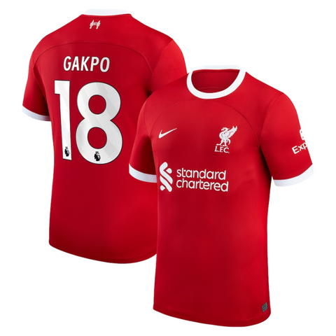 Liverpool Team Shirt - 2023-24 Jersey Gakpo 18 printing - Red - Jersey Teams World
