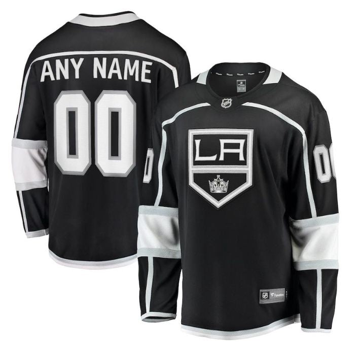 Los Angeles Kings Unisex 2022/23 Home Breakaway Custom Jersey - Black - Champions Jerseys