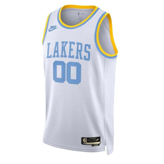 Los Angeles Lakers Unisex 2022/23 Custom Swingman Pro Jersey - Classic Edition - White - Champions Jerseys