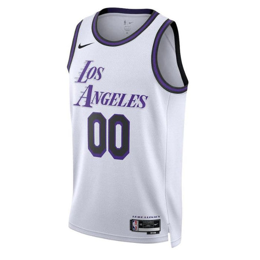 Los Angeles Lakers Unisex 2022/23 Swingman Custom Pro Jersey - City Edition - White - Champions Jerseys