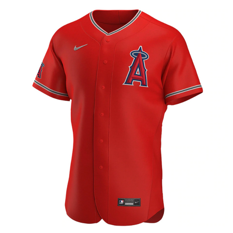 Los Angeles Angels Alternate Team Logo Custom Jersey - Red - Champions Jerseys