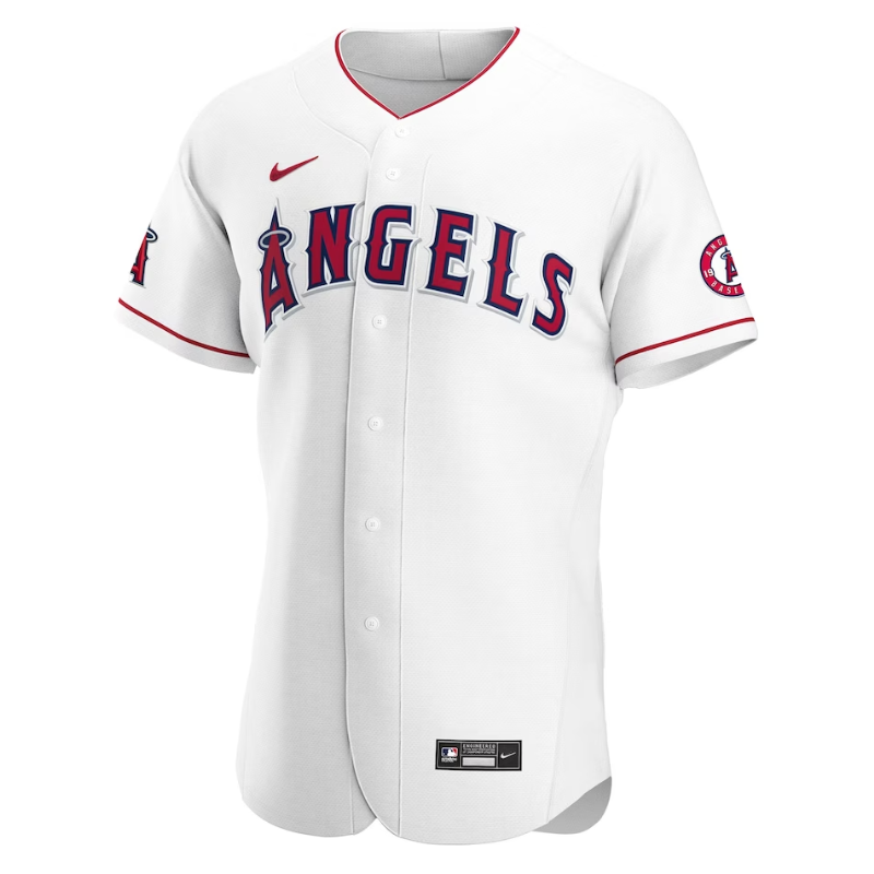 Los Angeles Angels Home Team Custom Jersey - White - Champions Jerseys