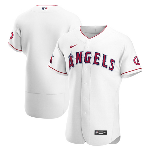 Los Angeles Angels Home Team Custom Jersey - White - Champions Jerseys