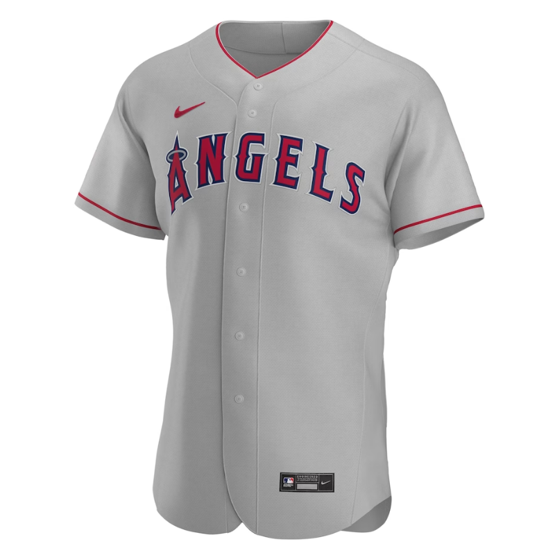 Los Angeles Angels Road Team Custom Jersey - Gray - Champions Jerseys