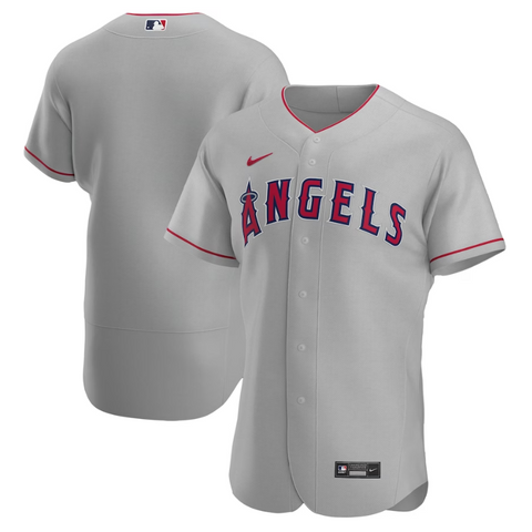 Los Angeles Angels Road Team Custom Jersey - Gray - Champions Jerseys