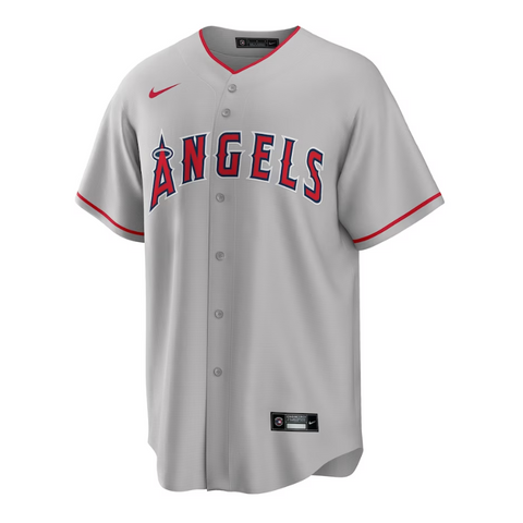 Los Angeles Angels Team Road Custom Jersey - Gray - Champions Jerseys
