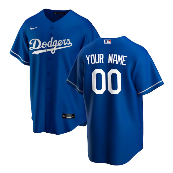 Los Angeles Dodgers Team  Alternate Custom Jersey - Royal - Champions Jerseys