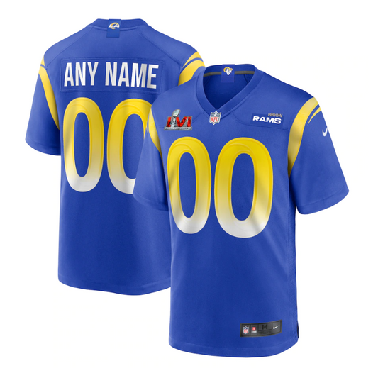 Los Angeles Rams Super Bowl LVI Game Custom Jersey 2023/24 - Royal