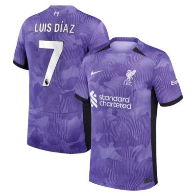 Luis Díaz Liverpool Third Stadium Shirt 2023-24 Jersey Player