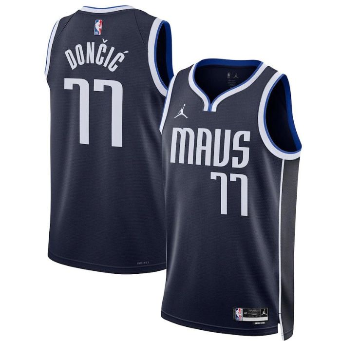 Luka Doncic Dallas Mavericks Unisex 2022/23 Statement Edition Swingman Pro Jersey - Navy - Champions Jerseys