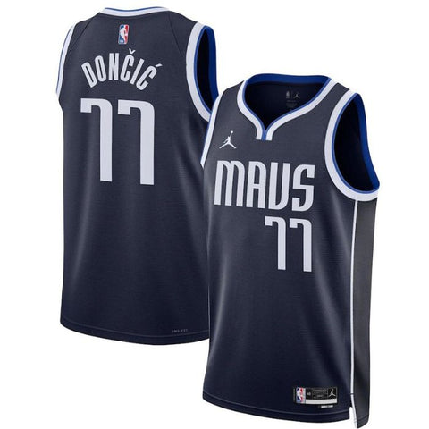 Luka Doncic Dallas Mavericks Unisex 2022/23 Statement Edition Swingman Pro Jersey - Navy - Champions Jerseys