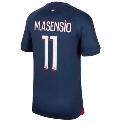 M.Asensio Paris Saint-Germain  Home Stadium Shirt 2023-24