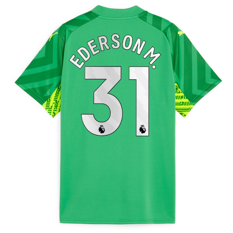 Manchester City Goalkeeper Shirt 2023-24 -  Ederson M. 31 printing Jersey - Green - Jersey Teams World