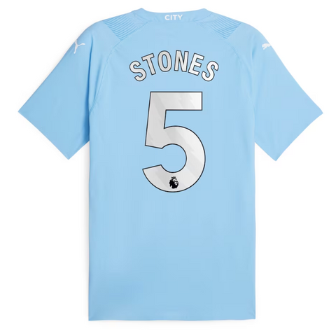 Manchester City Team 2023-24 withJersey Stones 5 printing - Sky Blue - Jersey Teams World