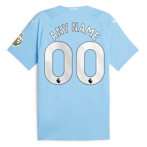 Manchester City Team Puma 2023/24 Custom Authentic Jersey - Sky Blue