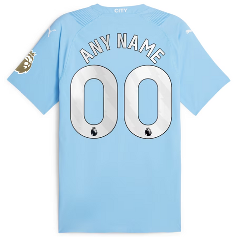 Manchester City Team 2023/24 Customized Jersey - Sky Blue - Jersey Teams World