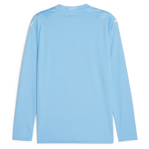 Manchester City Team 2023/24 Home Long Sleeve Custom Jersey - Sky Blue - Jersey Teams World