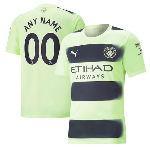 Manchester City Unisex Shirt 2022/23 Third Customized Jersey - Black - Jersey Teams World