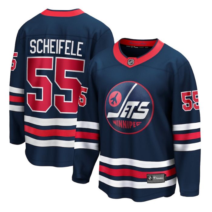 Mark Scheifele Winnipeg Jets Fanatics Team Alternate Premier Breakaway Unisex Player Jersey - Navy - Champions Jerseys