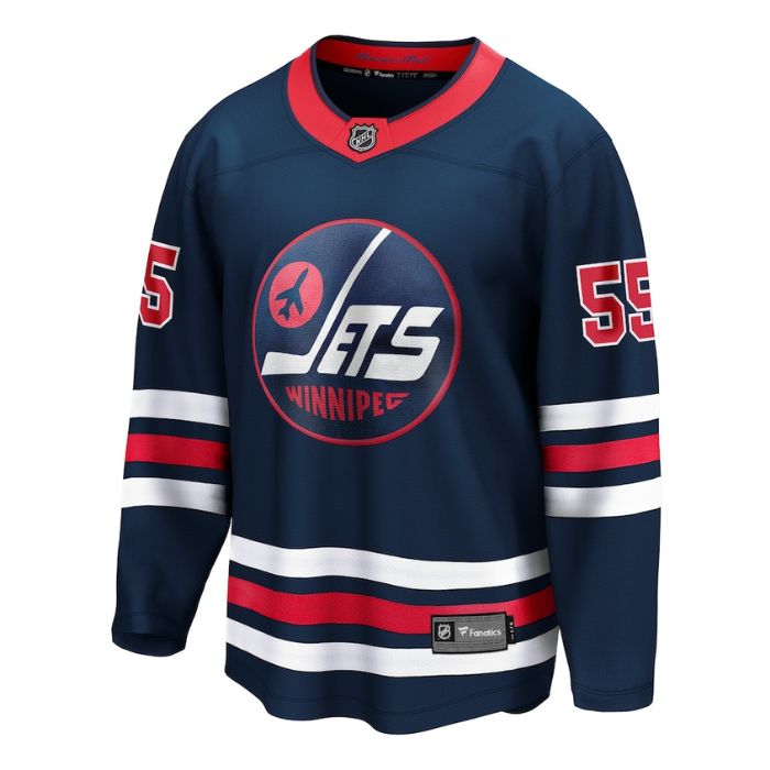 Mark Scheifele Winnipeg Jets Fanatics Team Alternate Premier Breakaway Unisex Player Jersey - Navy - Champions Jerseys