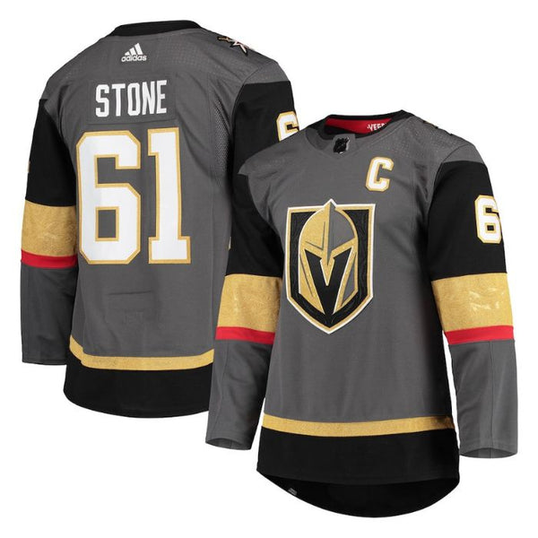 Mark Stone Vegas Golden Knights Team Alternate Captain Patch Primegreen Pro Player Jersey - Gray - Champions Jerseys