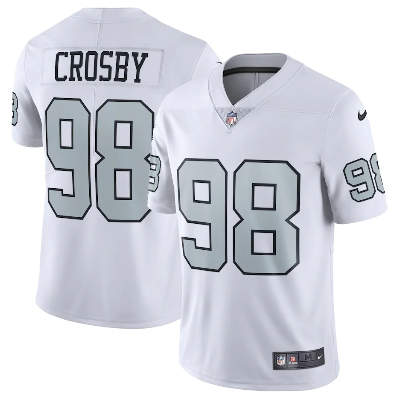 Maxx Crosby 98 Player Las Vegas Raiders Alternate Vapor Limited Jersey 2023/24 - White