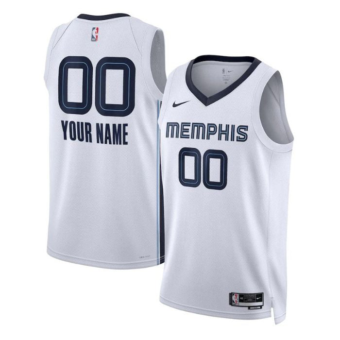 Memphis Grizzlies Unisex 2022/23 Swingman Custom Jersey White - Association Edition - Champions Jerseys