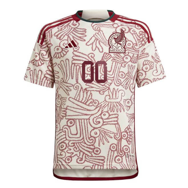 Mexico National Team Unisex Shirt 2022/23 Away Custom Jersey - White - Jersey Teams World