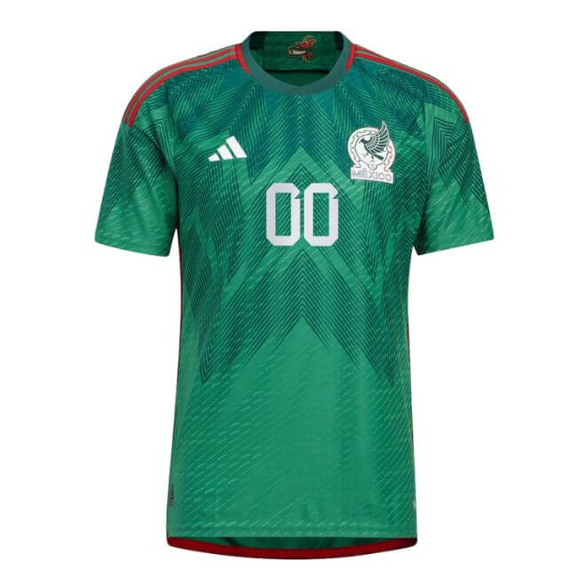 Mexico National Team Unisex Shirt 2022/23 Home Customized Jersey - Green - Jersey Teams World