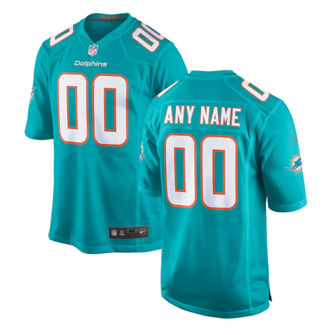 Miami Dolphins Custom Game Jersey 2023/24 - Aqua