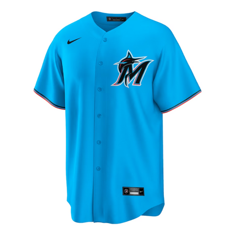 Miami Marlins Alternate Team Custom Jersey - Blue - Champions Jerseys