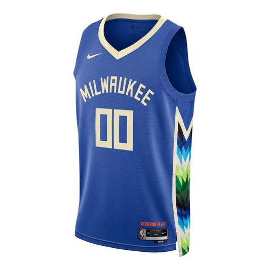 Milwaukee Bucks  Unisex 2022/23 Swingman Custom Jersey - City Edition - Royal - Champions Jerseys