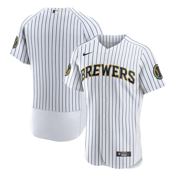 Milwaukee Brewers Alternate Team Customized Jersey - White - Champions Jerseys