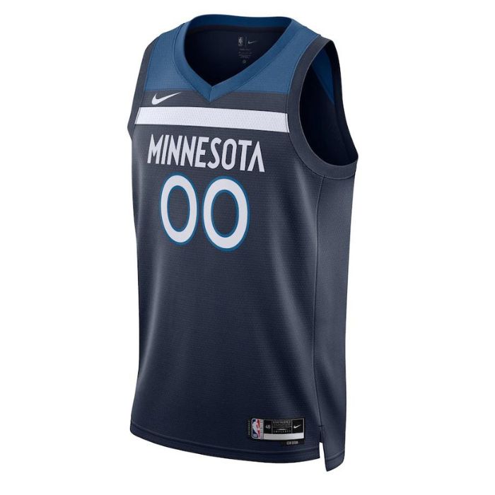 Minnesota Timberwolves Unisex 2022/23 Swingman Custom Pro Jersey Navy - Icon Edition - Champions Jerseys