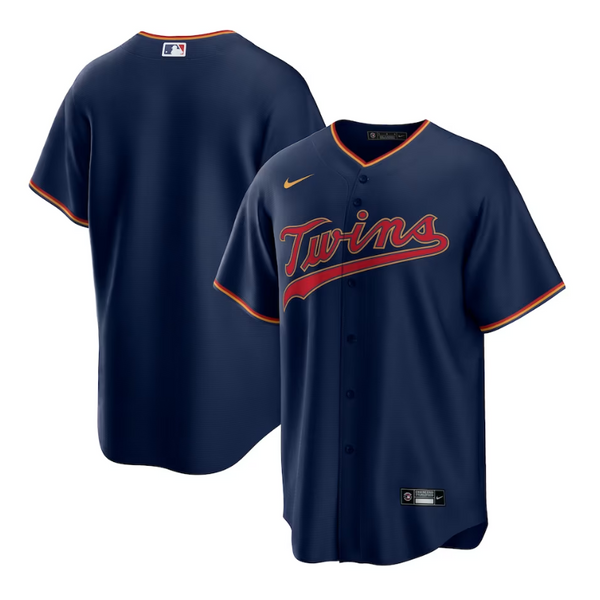 Minnesota Twins Alternate Team Customized Jersey - Navy - Champions Jerseys