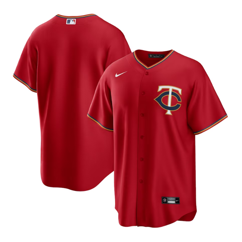 Minnesota Twins Alternate Team Customized Jersey - Red - Champions Jerseys