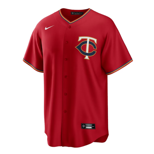 Minnesota Twins Alternate Team Customized Jersey - Red - Champions Jerseys