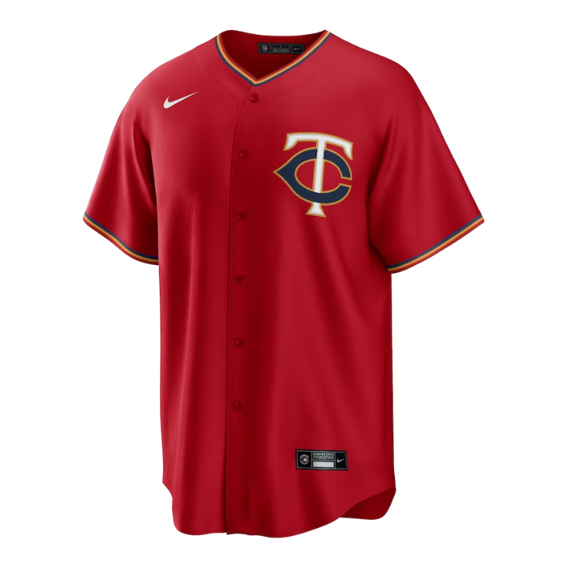 Minnesota Twins Alternate Team Customized Jersey - Red - Champions Jerseys