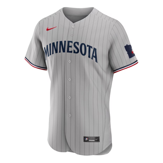 Minnesota Twins Road 2023 Team Custom Jersey - Gray - Champions Jerseys